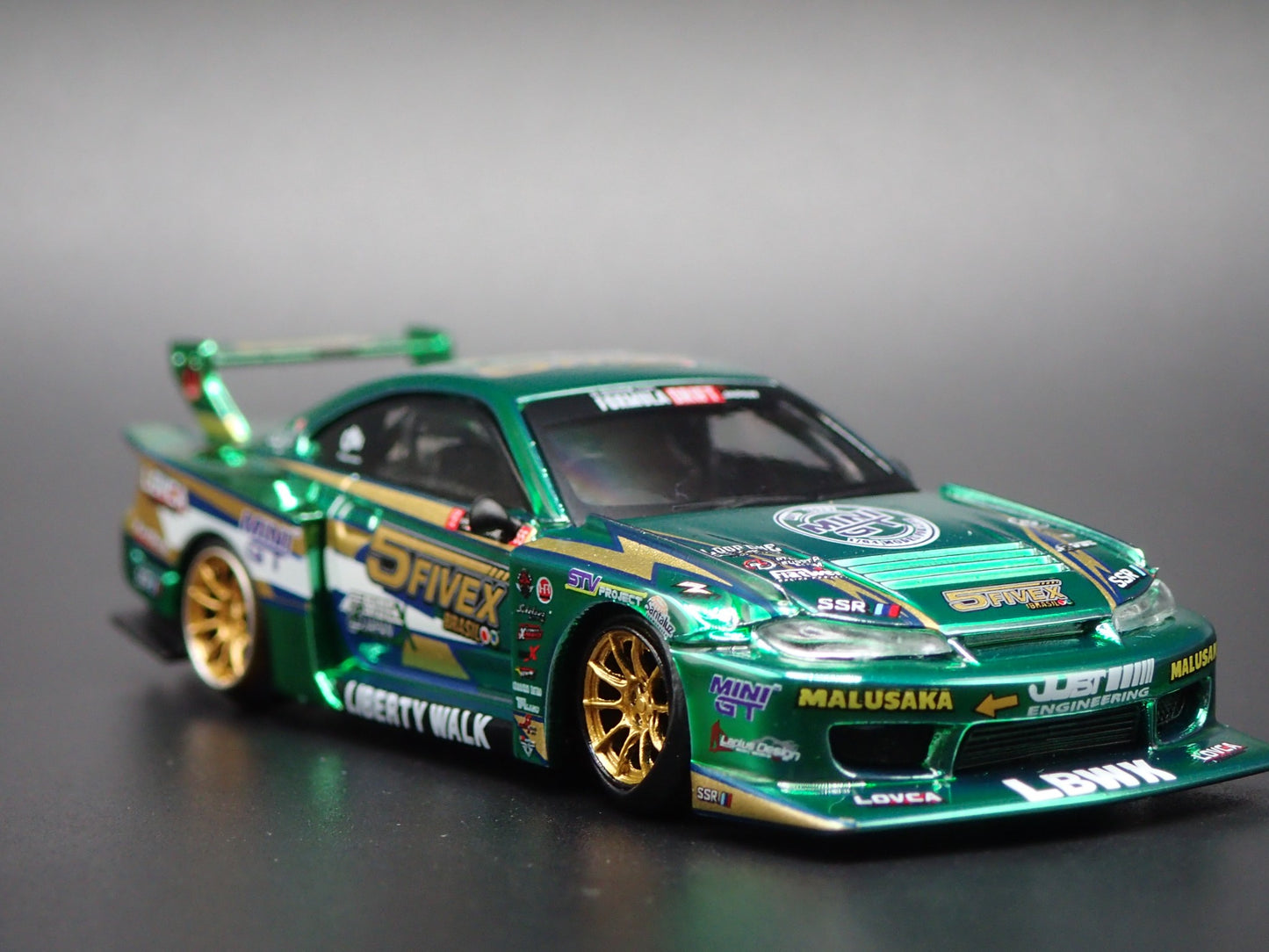 NISSAN S15 SILVIA LB SUPER SILHOUTTE LBWK FAUSTO 1:64 SCALE DIECAST MODEL CAR