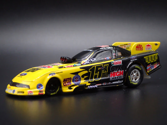 2011 FORD MUSTANG FUNNY CAR JOHN FORCE CASTROL GTX 1:64 SCALE DIECAST MODEL CAR