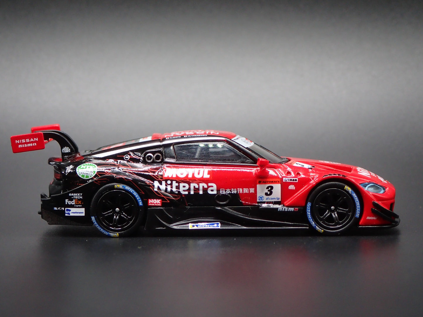 2023-2025 NISSAN Z GT500 #3 NITERRA MOTUL NDDP RED 1:64 SCALE DIECAST MODEL CAR