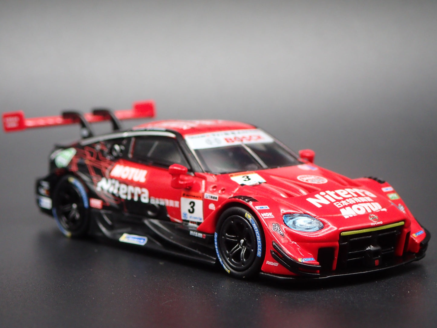 2023-2025 NISSAN Z GT500 #3 NITERRA MOTUL NDDP RED 1:64 SCALE DIECAST MODEL CAR