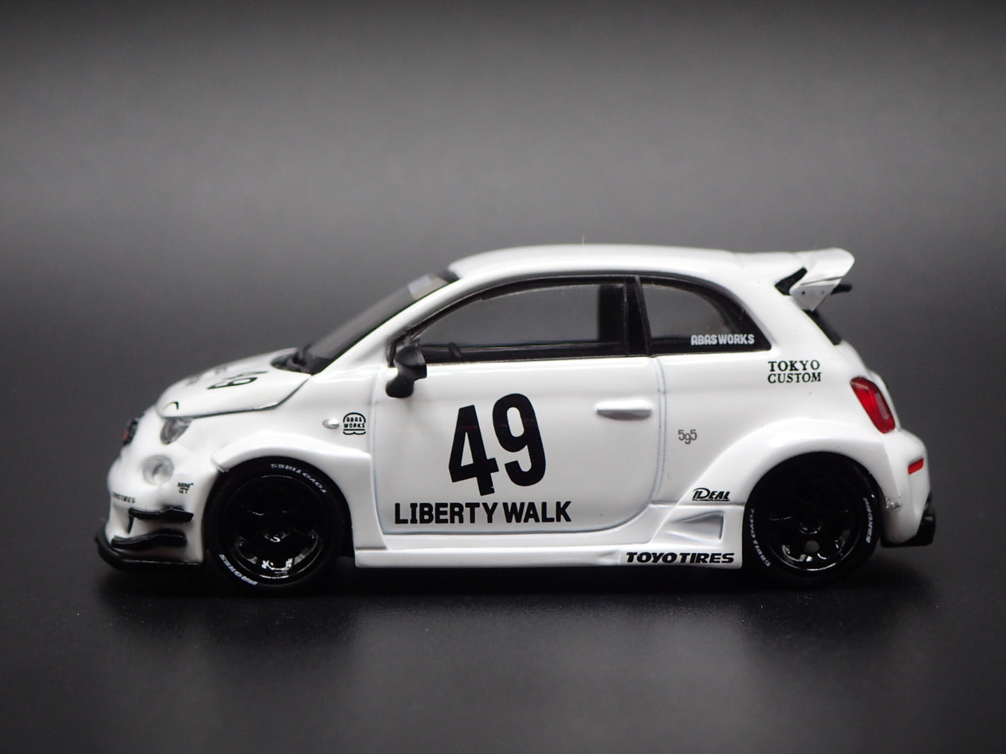 2007-2025 FIAT 500 LB WORKS ABAS WORKS ABARTH 595 1/64 SCALE DIECAST MODEL CAR