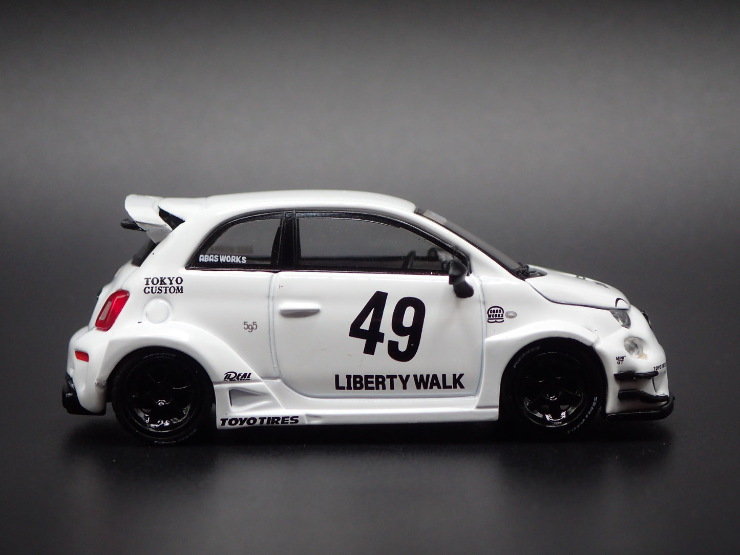 2007-2025 FIAT 500 LB WORKS ABAS WORKS ABARTH 595 1/64 SCALE DIECAST MODEL CAR