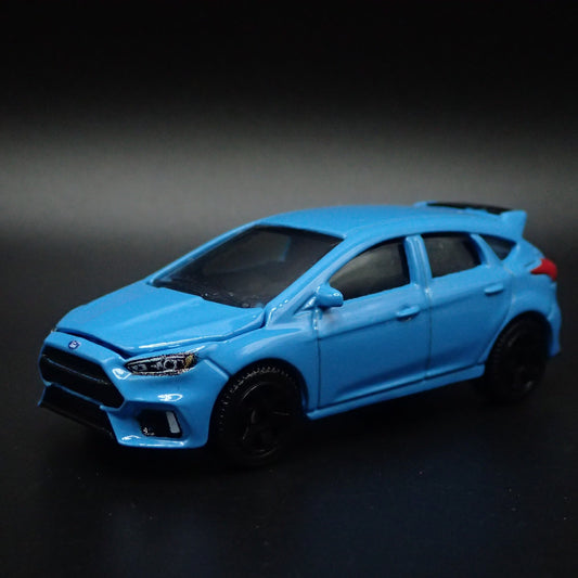2011-2018 FORD FOCUS RS BLUE 1:64 SCALE COLLECTIBLE DIORAMA DIECAST MODEL CAR