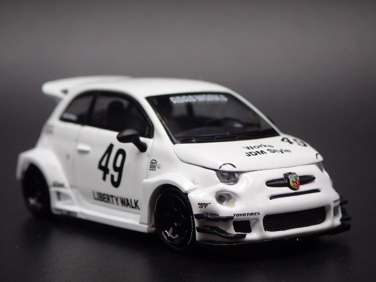 2007-2025 FIAT 500 LB WORKS ABAS WORKS ABARTH 595 1/64 SCALE DIECAST MODEL CAR