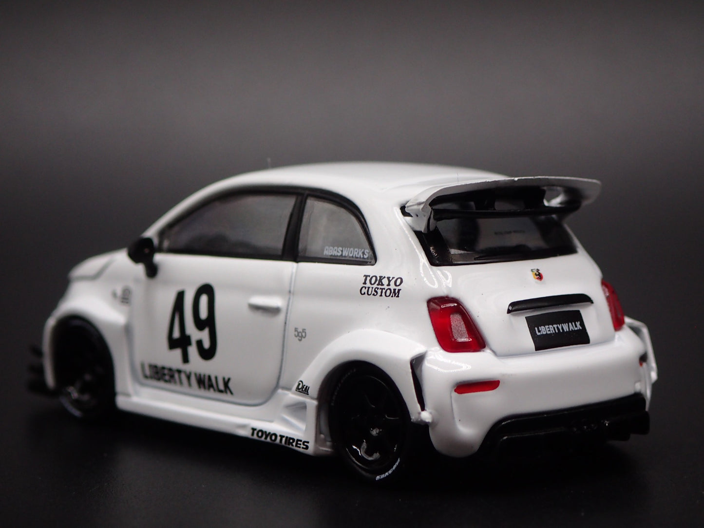 2007-2025 FIAT 500 LB WORKS ABAS WORKS ABARTH 595 1/64 SCALE DIECAST MODEL CAR