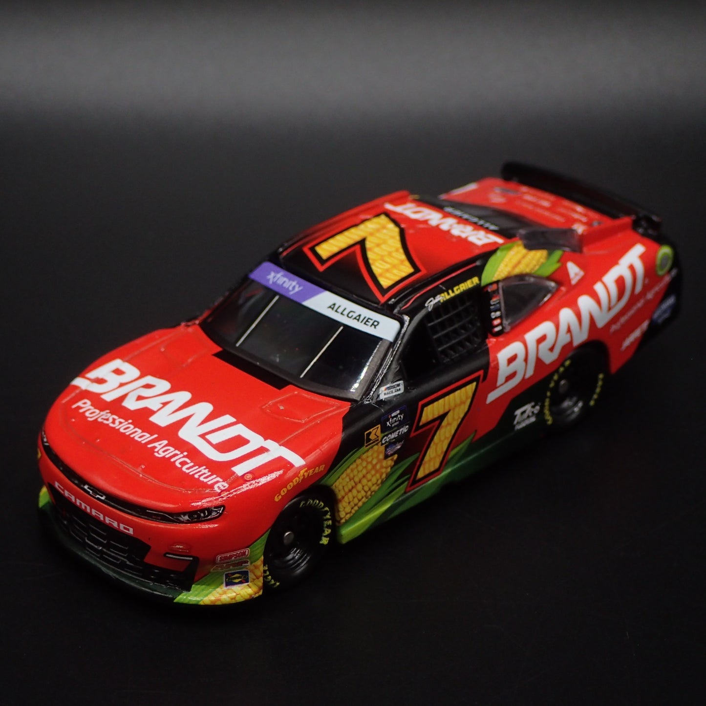 2024 CHEVY CAMARO #7 JUSTIN ALLGAIER BRANDT NASCAR 1:64 SCALE DIECAST MODEL CAR