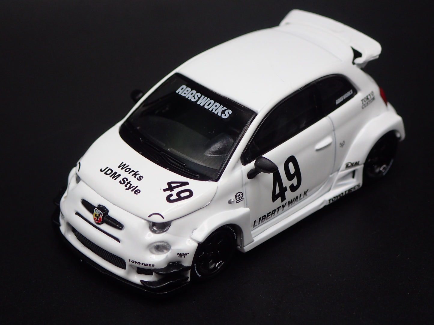 2007-2025 FIAT 500 LB WORKS ABAS WORKS ABARTH 595 1/64 SCALE DIECAST MODEL CAR