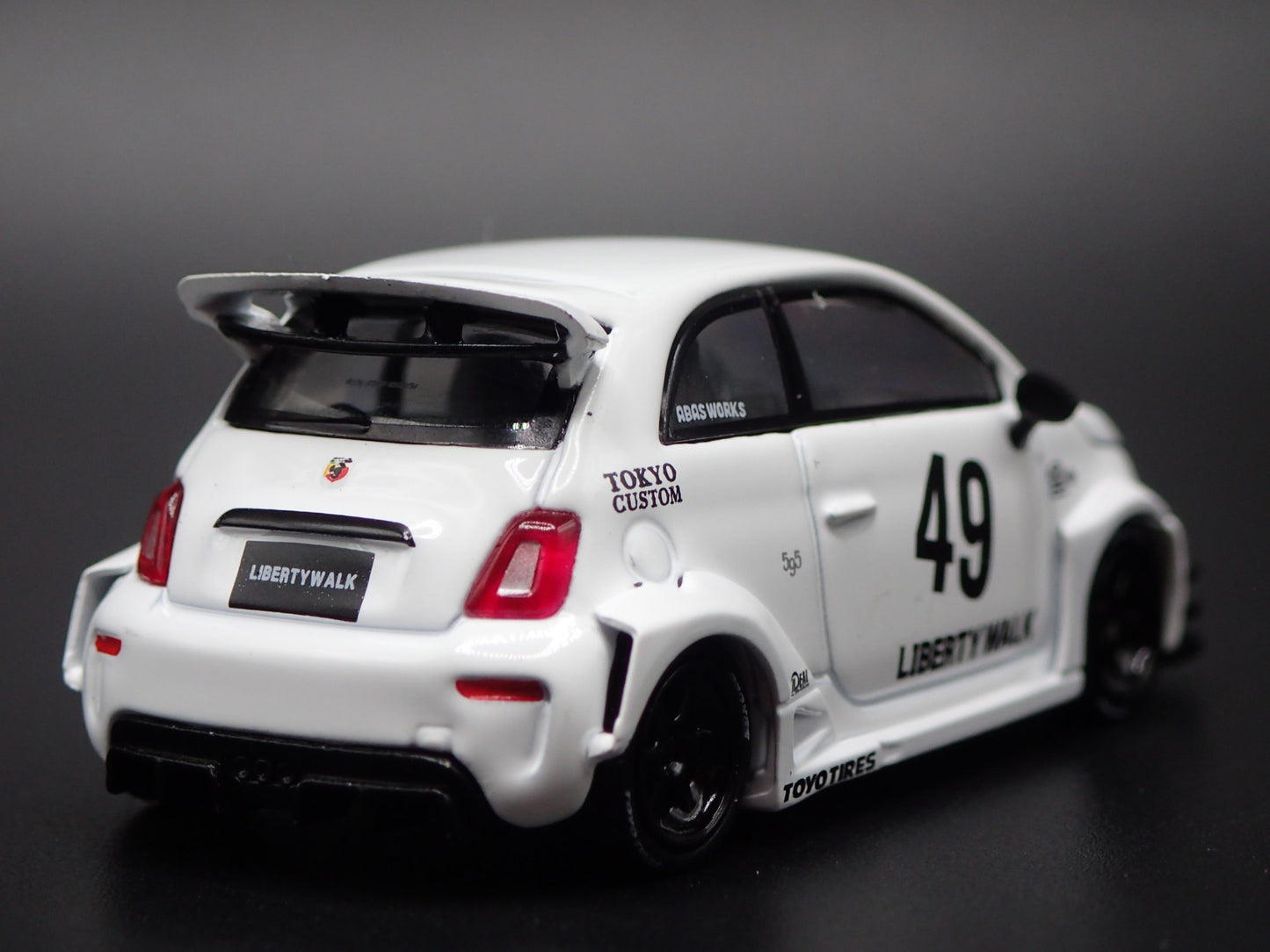2007-2025 FIAT 500 LB WORKS ABAS WORKS ABARTH 595 1/64 SCALE DIECAST MODEL CAR