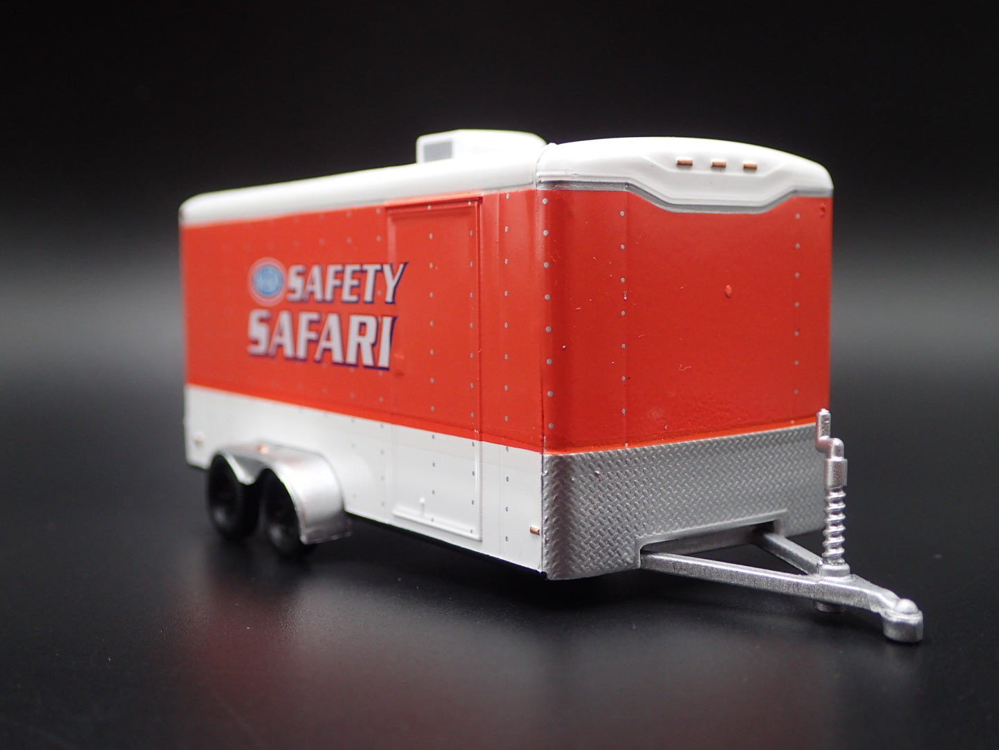 NHRA ENCLOSED CAR TOY HAULER TRAILER W OPENING DOOR 1:64 SCALE DIORAMA MODEL