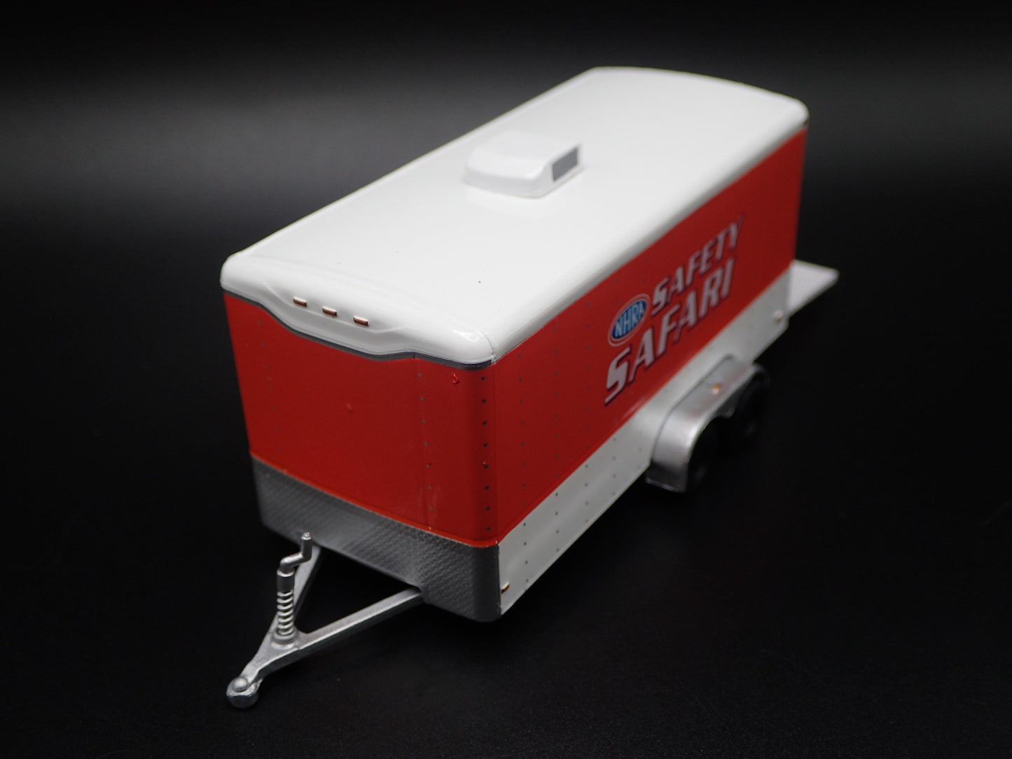 NHRA ENCLOSED CAR TOY HAULER TRAILER W OPENING DOOR 1:64 SCALE DIORAMA MODEL