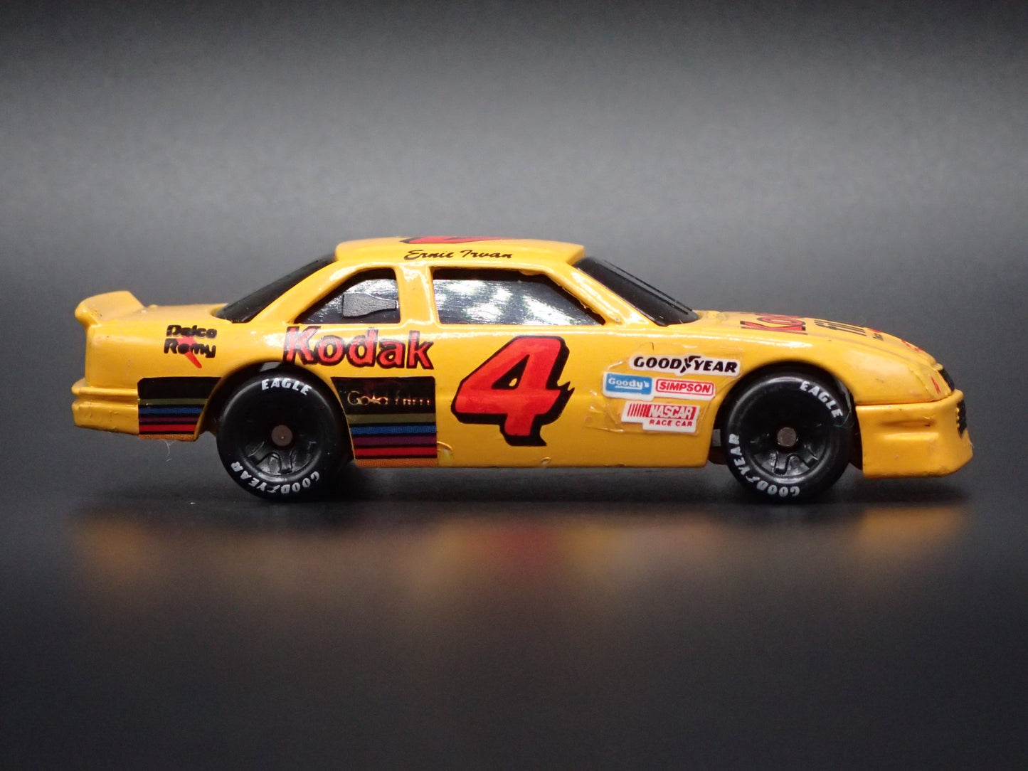 1991 91 CHEVY LUMINA #4 ERNIE IRVAN KODAK NASCAR 1:64 SCALE DIECAST MODEL CAR