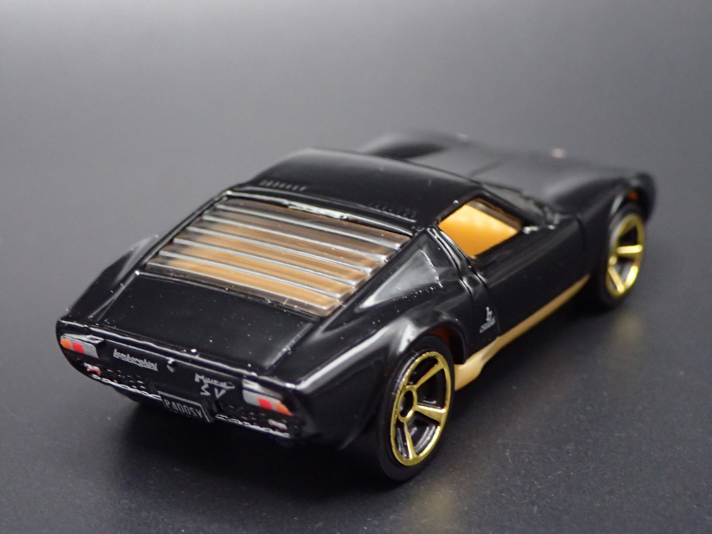 1976-1973 LAMBORGHINI MIURA SV BLACK 1:64 SCALE COLLECTIBLE DIECAST MODEL CAR