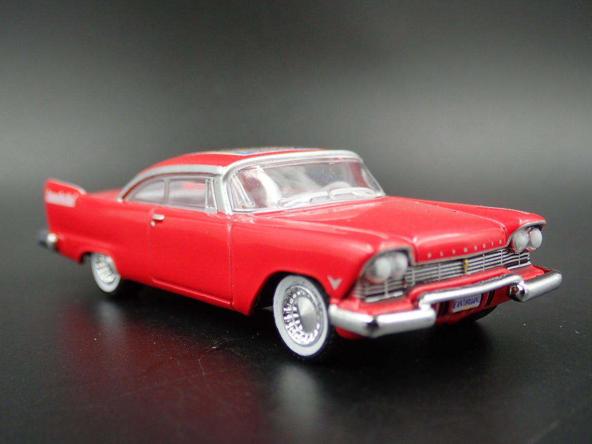 1957 57 PLYMOUTH BELVEDERE GPK 1/64 SCALE COLLECTIBLE DIORAMA DIECAST MODEL CAR-Burning Rubber Toy Company