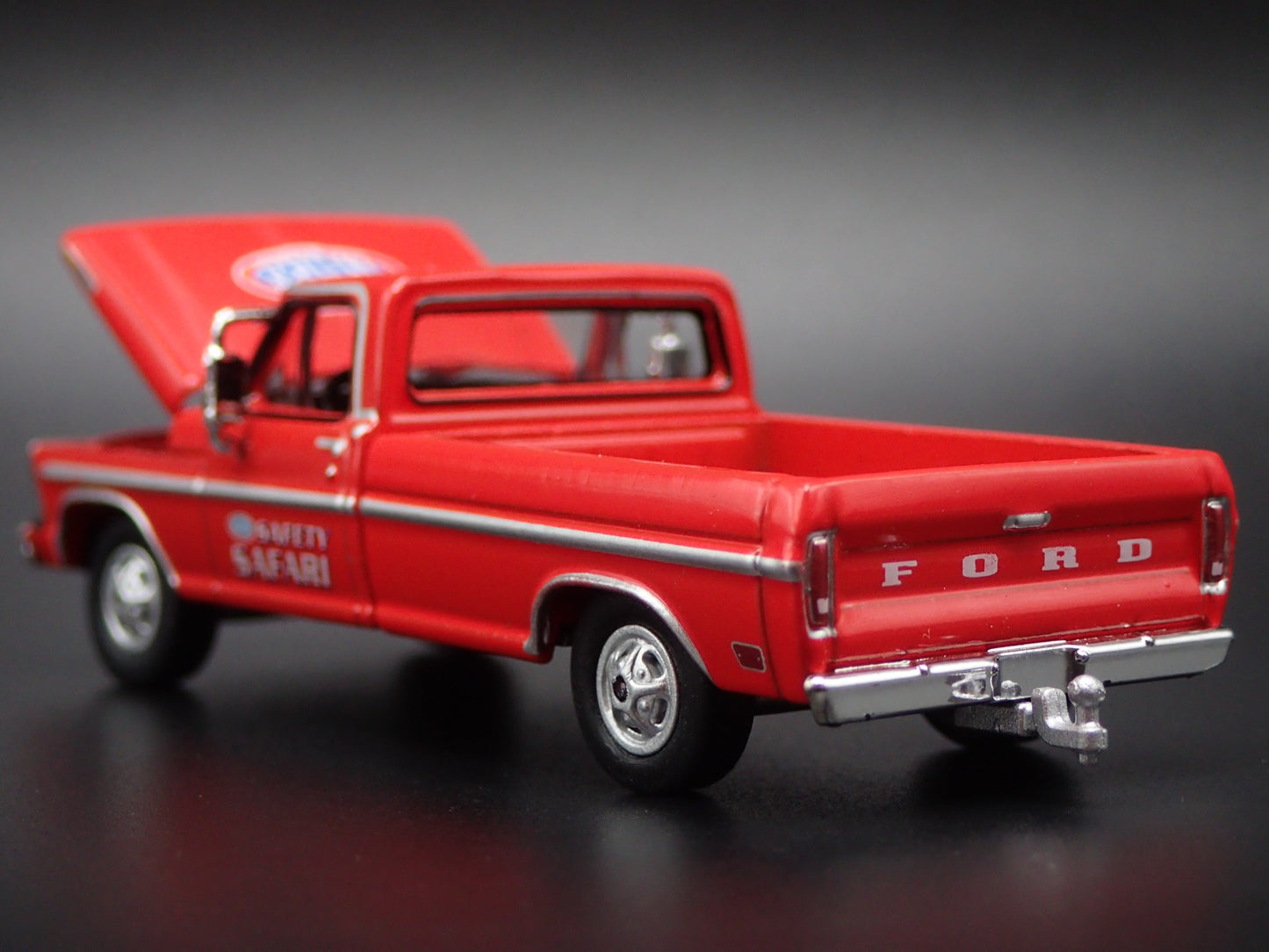 1969 69 FORD F250 PICKUP TRUCK w HITCH NHRA 1:64 SCALE DIORAMA DIECAST MODEL CAR