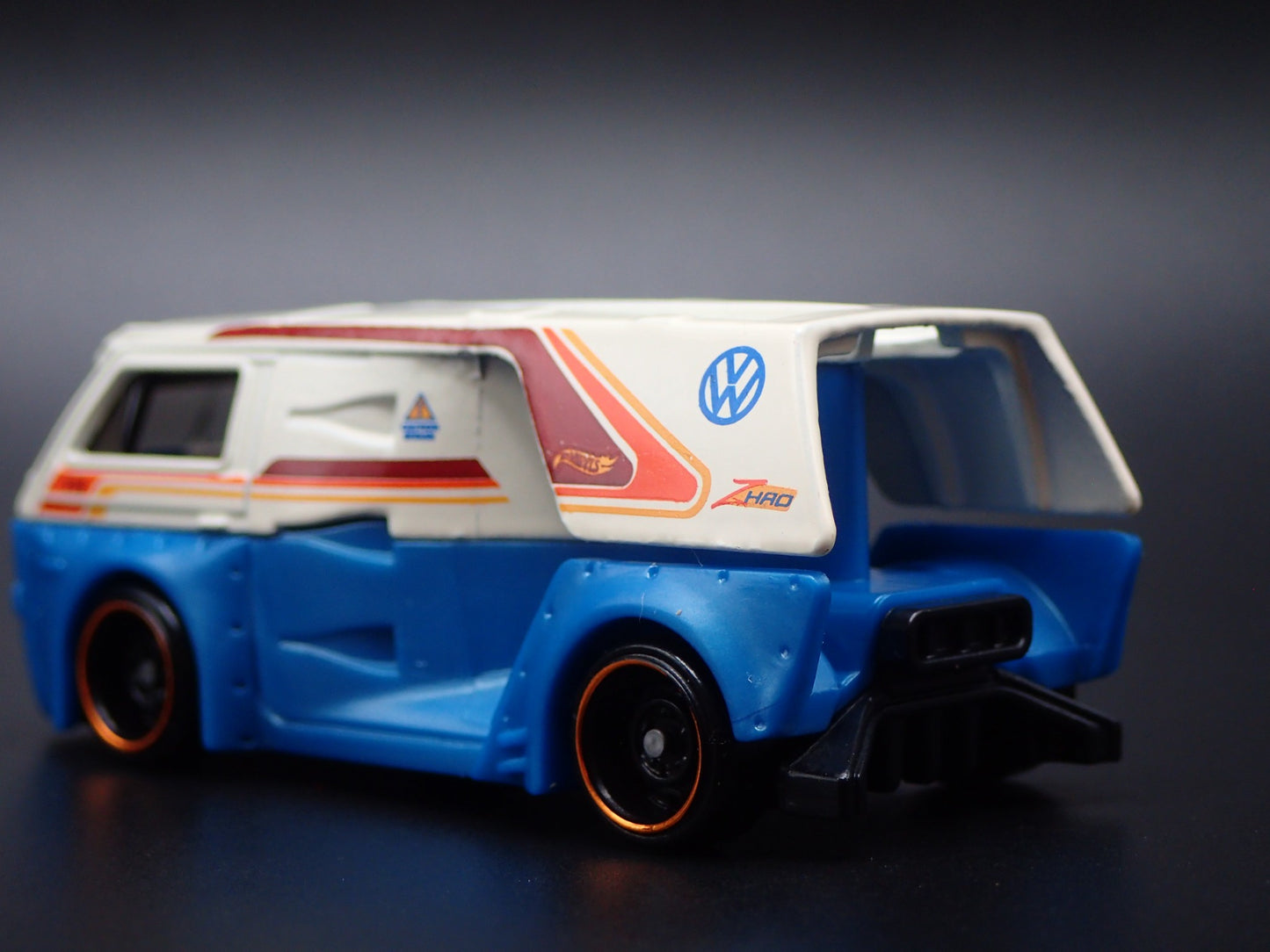 1979-2002 VW VOLKSWAGEN TYPE 2 T3 CUSTOM VAN BLUE 1/64 SCALE DIECAST MODEL CAR