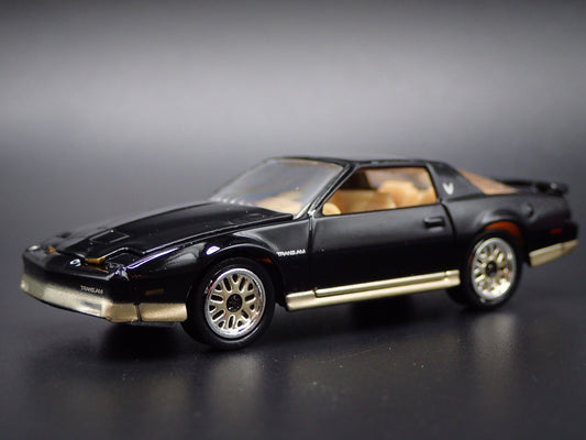 1986 86 PONTIAC FIREBIRD TRANS AM TA BLACK 1:64 SCALE DIORAMA DIECAST MODEL CAR
