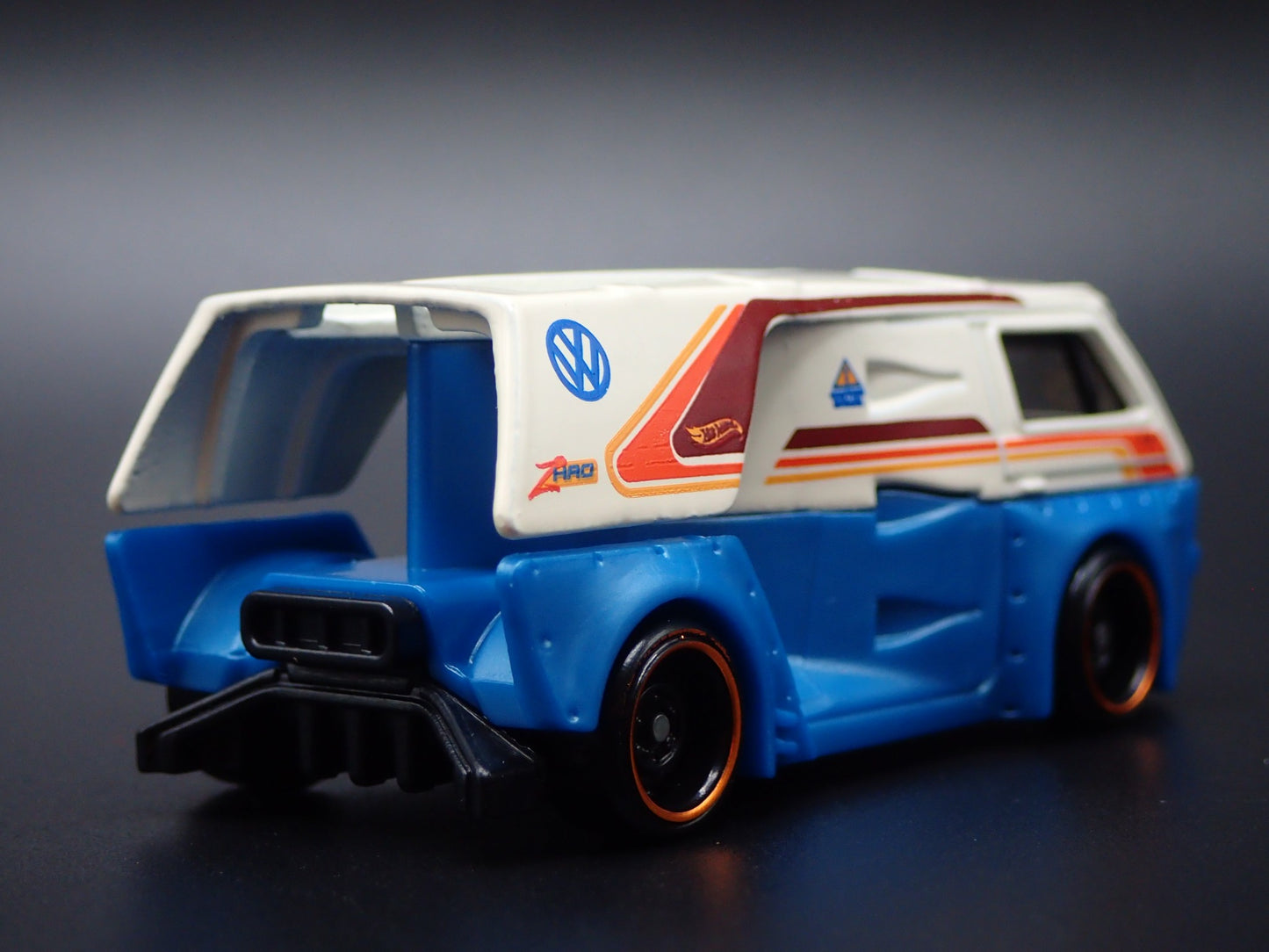 1979-2002 VW VOLKSWAGEN TYPE 2 T3 CUSTOM VAN BLUE 1/64 SCALE DIECAST MODEL CAR