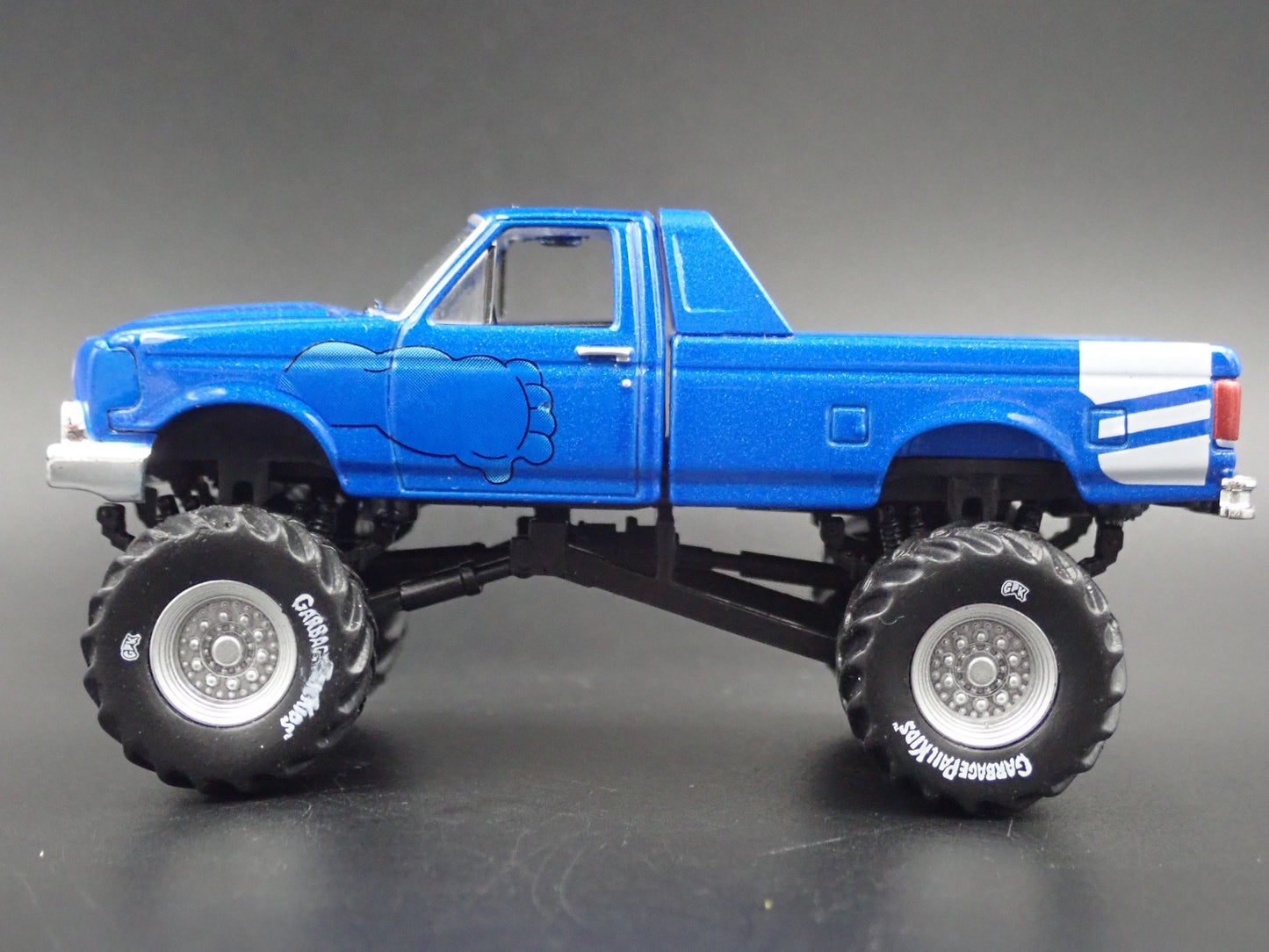 1995 95 MONSTER PICKUP TRUCK GPK BLUE RARE 1/64 SCALE DIORAMA DIECAST MODEL CAR