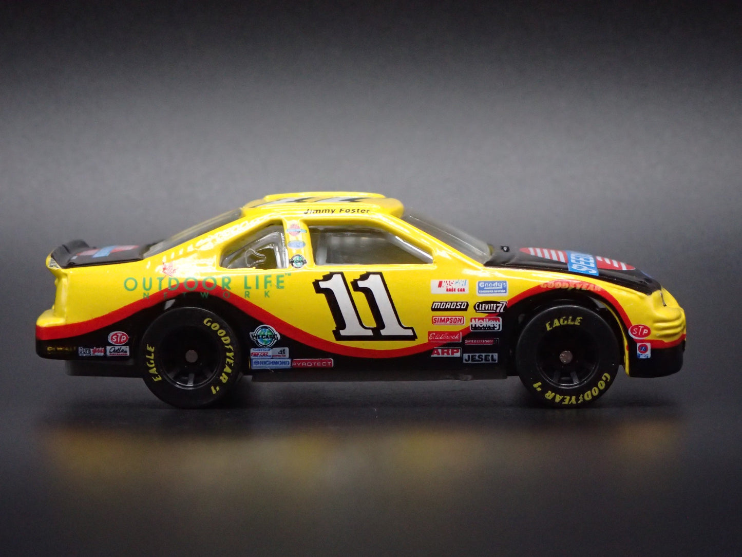 1997 97 FORD THUNDERBIRD 11 JIMMY FOSTER SPEEDVISION NASCAR 1:64 DIECAST CAR