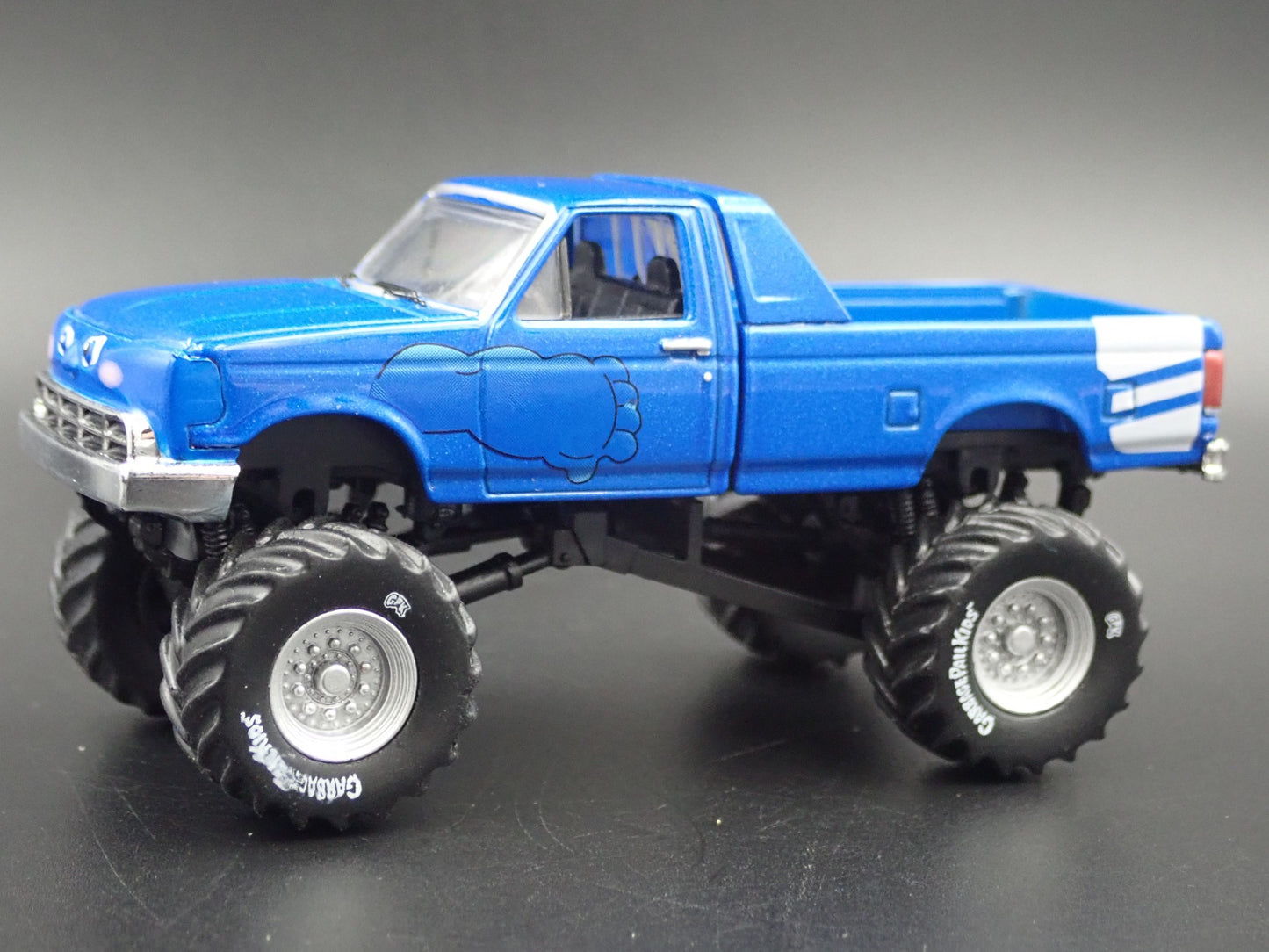 1995 95 MONSTER PICKUP TRUCK GPK BLUE RARE 1/64 SCALE DIORAMA DIECAST MODEL CAR