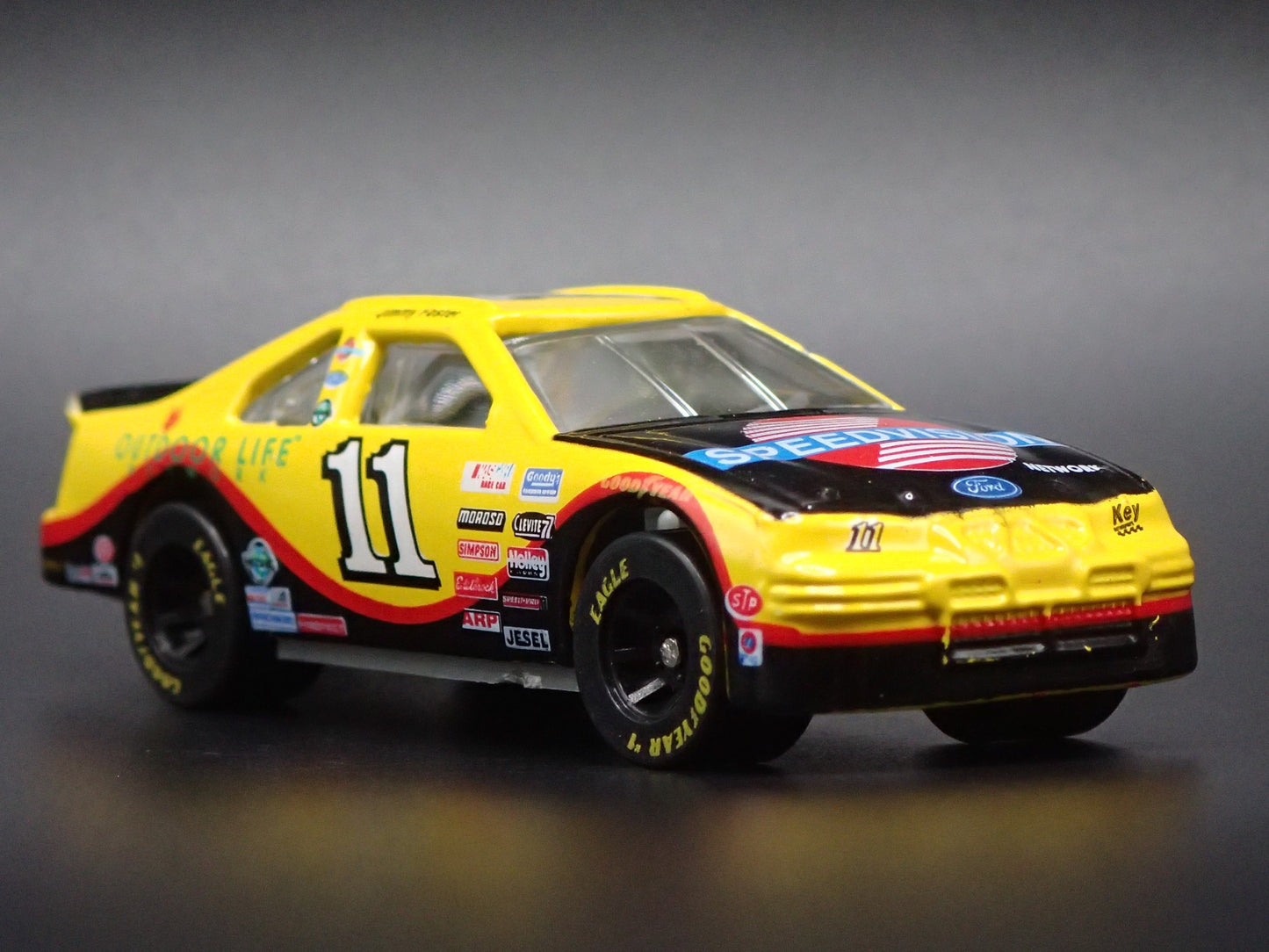 1997 97 FORD THUNDERBIRD 11 JIMMY FOSTER SPEEDVISION NASCAR 1:64 DIECAST CAR