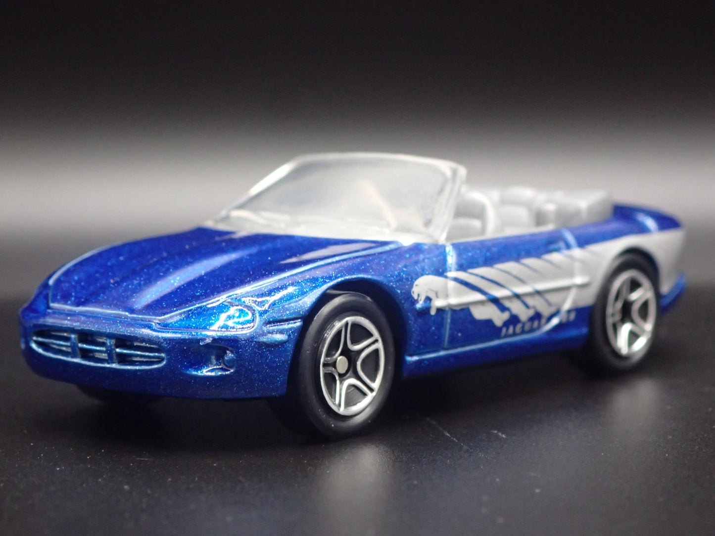 1996-2006 JAGUAR XK8 CONVERTIBLE BLUE 1/64 SCALE COLLECTIBLE DIECAST MODEL CAR