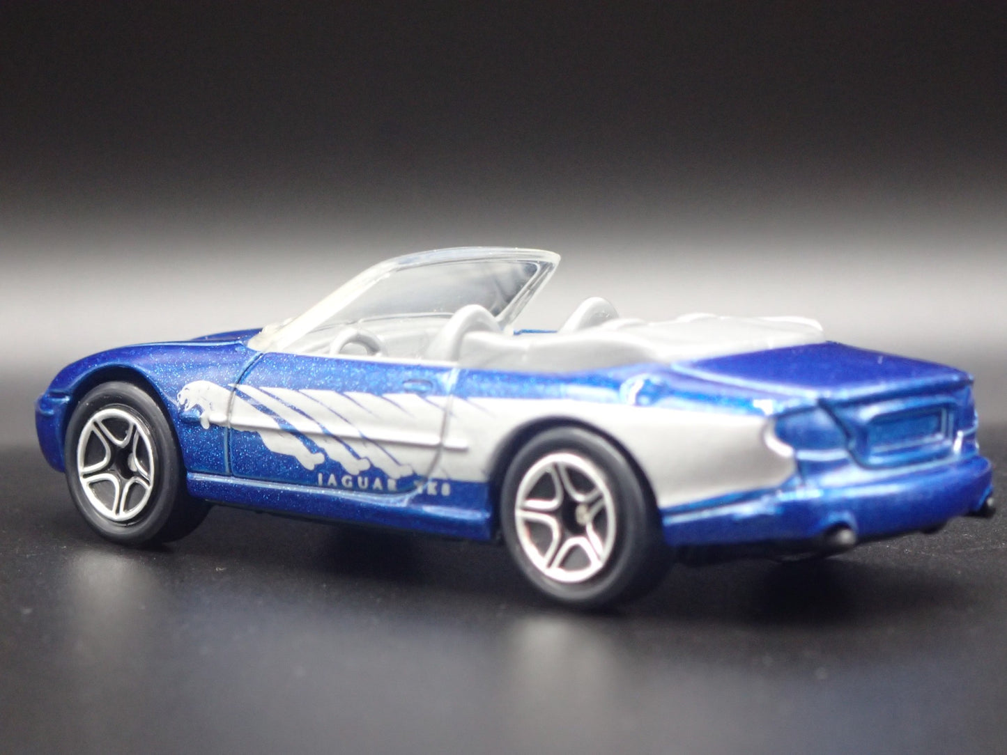 1996-2006 JAGUAR XK8 CONVERTIBLE BLUE 1/64 SCALE COLLECTIBLE DIECAST MODEL CAR