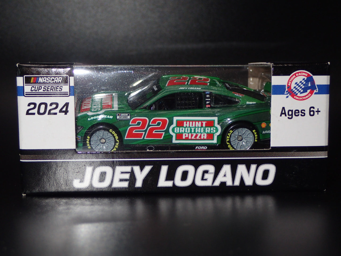 2024 24 FORD MUSTANG 22 JOEY LOGANO HUNTS NASCAR 1:64 SCALE DIECAST MODEL CAR