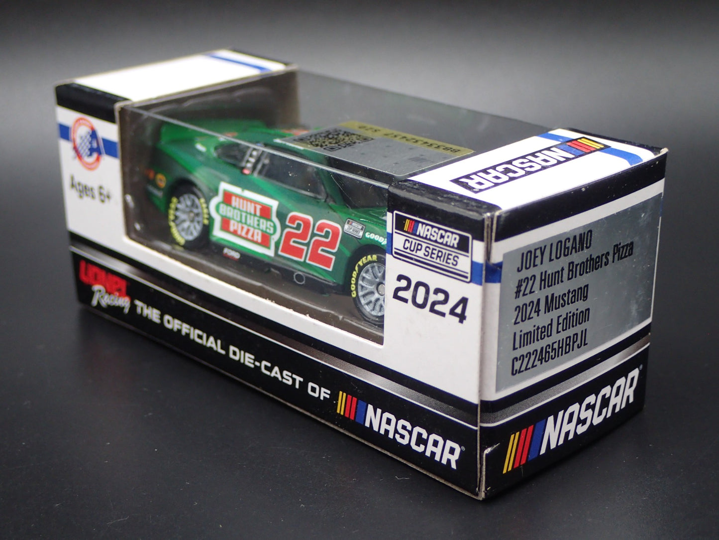 2024 24 FORD MUSTANG 22 JOEY LOGANO HUNTS NASCAR 1:64 SCALE DIECAST MODEL CAR