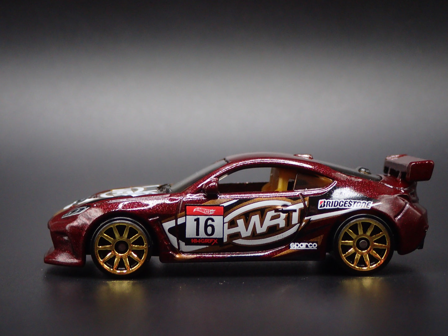 2021-2025 TOYOTA GR86 CUP RACE BROWN 1/64 SCALE COLLECTIBLE DIECAST MODEL CAR