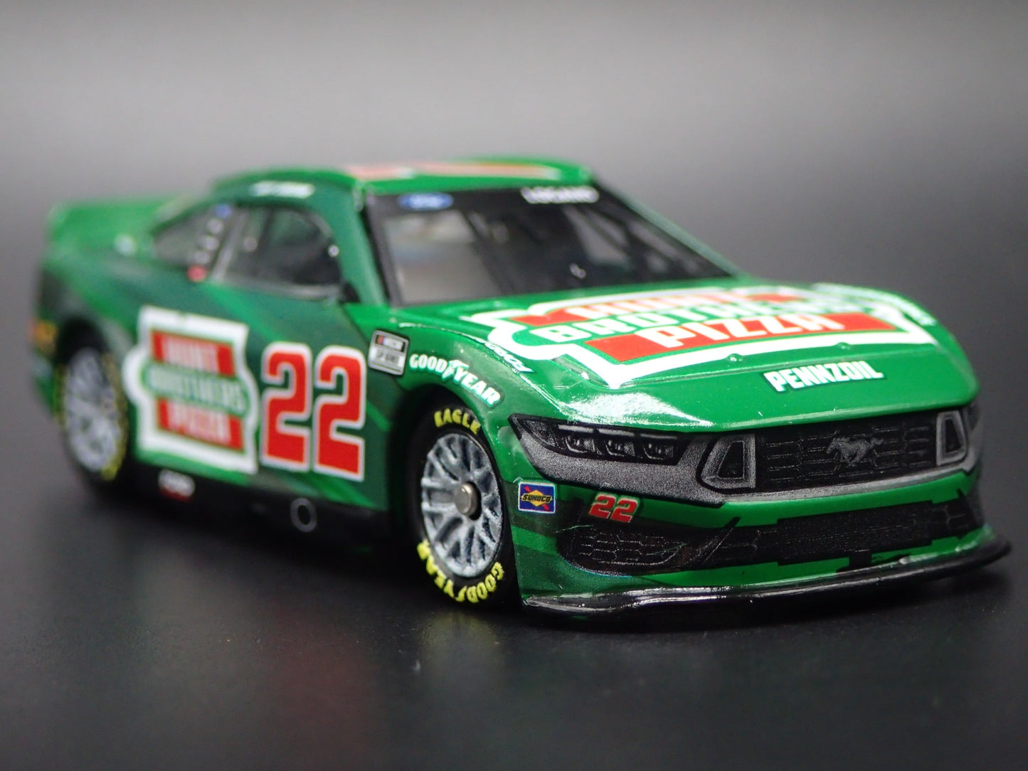 2024 24 FORD MUSTANG 22 JOEY LOGANO HUNTS NASCAR 1:64 SCALE DIECAST MODEL CAR