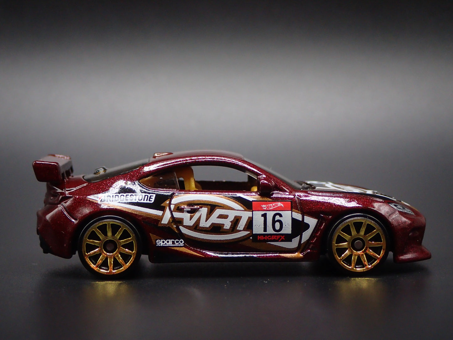 2021-2025 TOYOTA GR86 CUP RACE BROWN 1/64 SCALE COLLECTIBLE DIECAST MODEL CAR