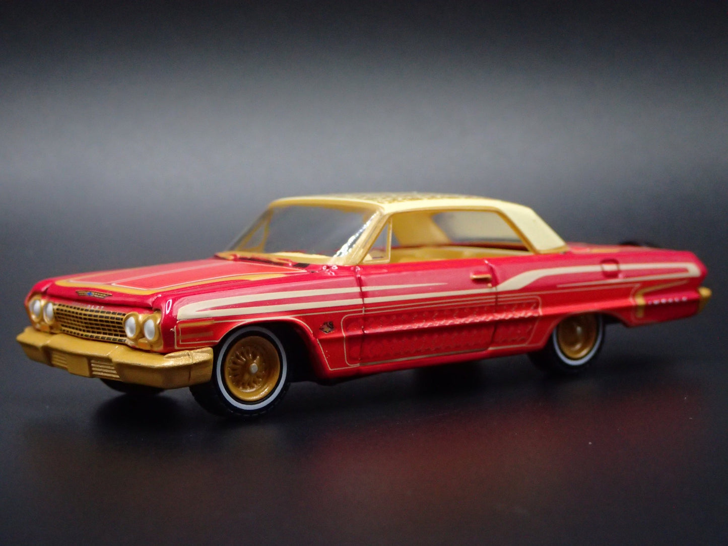 1963 63 CHEVY CHEVROLET IMPALA LOWRIDER 1:64 SCALE DIORAMA DIECAST MODEL CAR