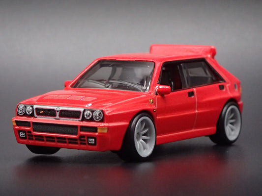 1987-1994 LANCIA DELTA INTEGRALE RED 1:64 SCALE COLLECTIBLE DIECAST MODEL CAR