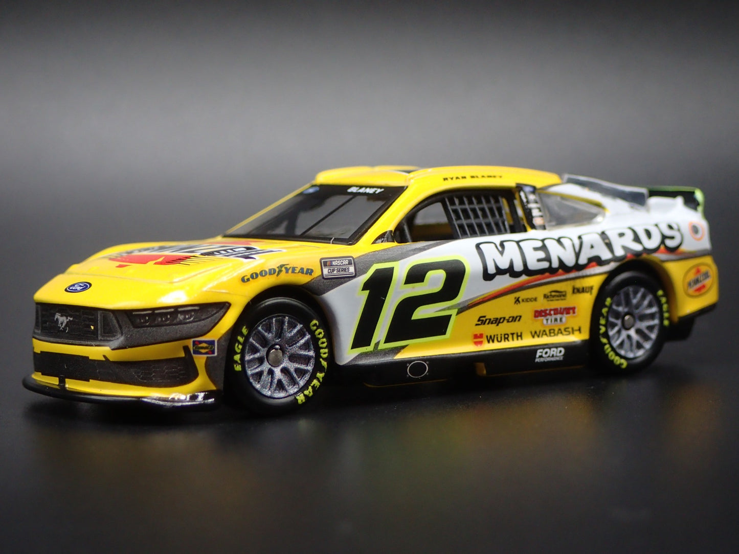 2025 25 FORD MUSTANG #12 RYAN BLANEY MENARDS NASCAR 1:64 SCALE DIECAST MODEL CAR