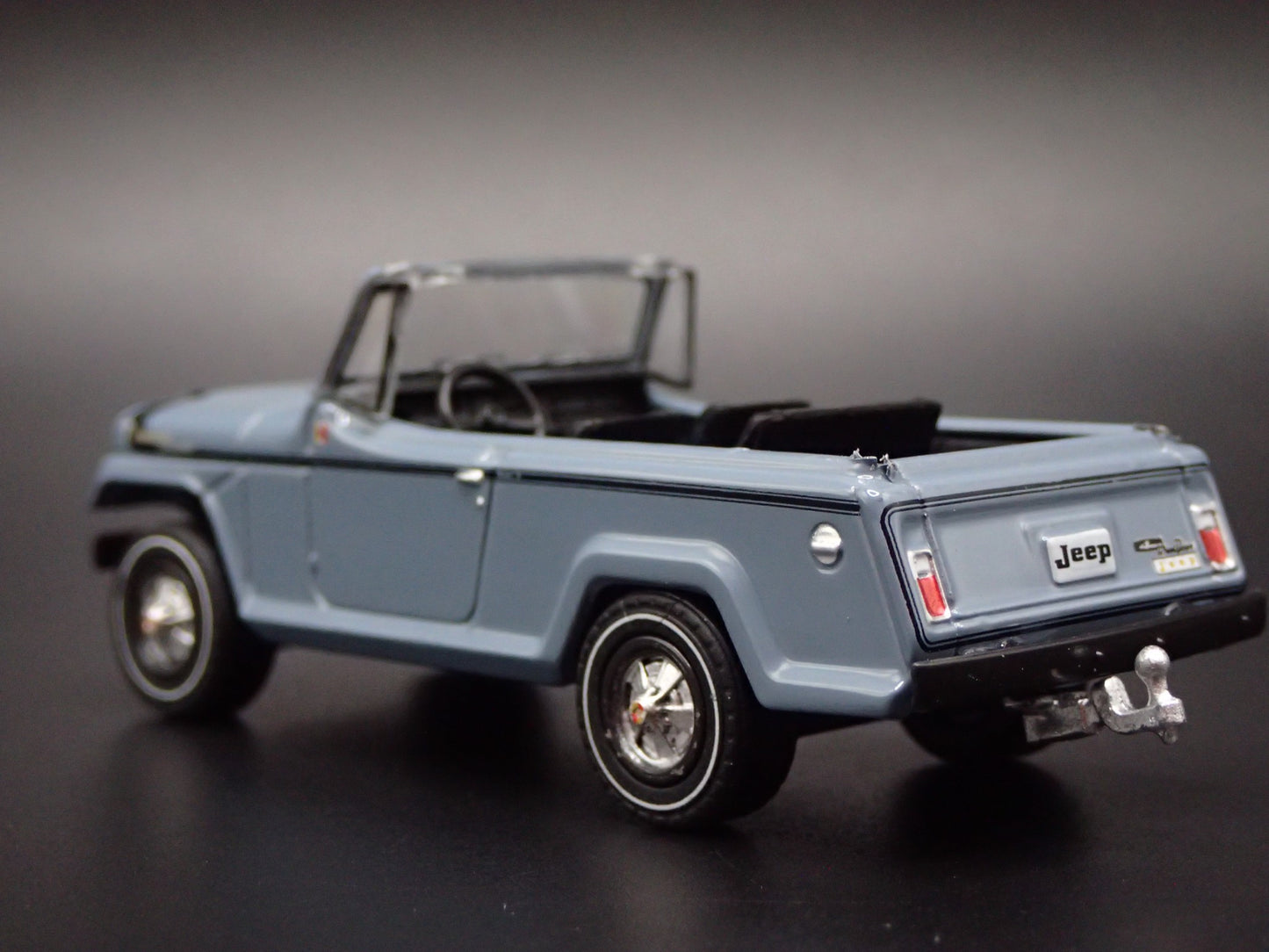 1966 -1973 JEEP JEEPSTER COMMANDO SC1 GRAY w HITCH 1:64 SCALE DIECAST MODEL CAR