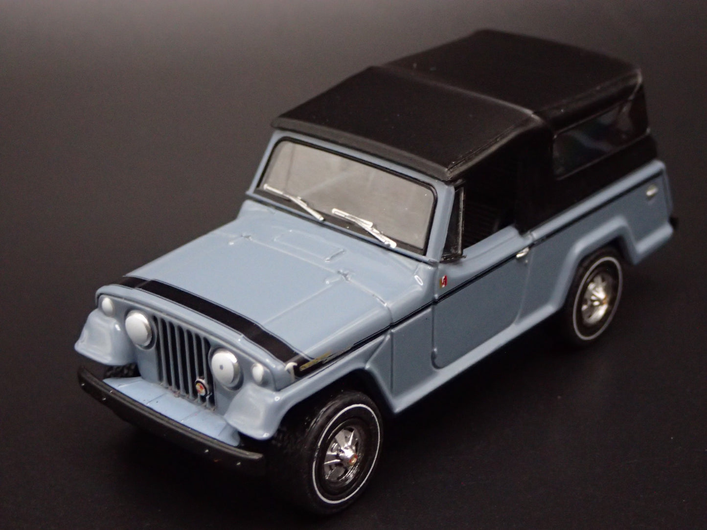 1966 -1973 JEEP JEEPSTER COMMANDO SC1 GRAY w HITCH 1:64 SCALE DIECAST MODEL CAR