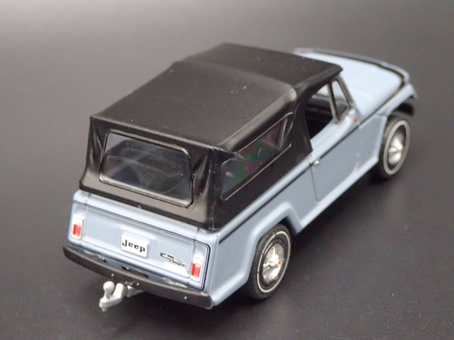 1966 -1973 JEEP JEEPSTER COMMANDO SC1 GRAY w HITCH 1:64 SCALE DIECAST MODEL CAR