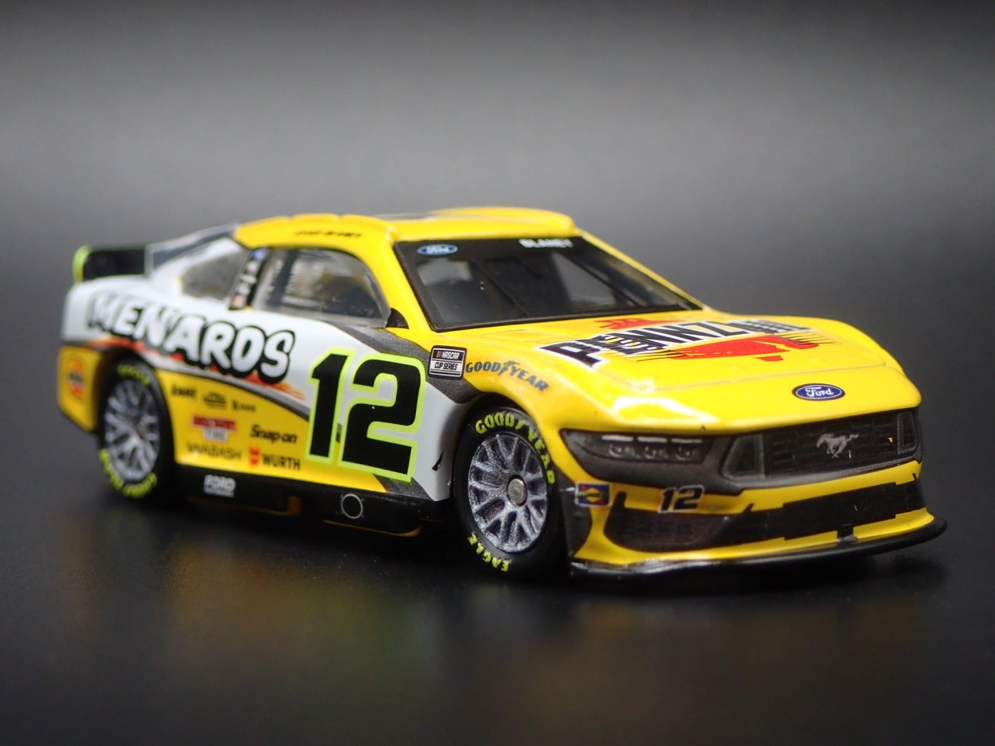 2025 25 FORD MUSTANG #12 RYAN BLANEY MENARDS NASCAR 1:64 SCALE DIECAST MODEL CAR