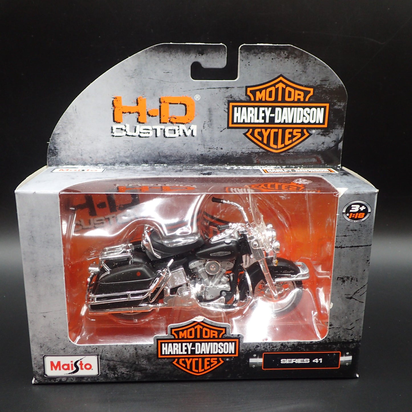 1966 66 FLH ELECTRA GLIDE HARLEY DAVIDSON SERIES 41 1/18 DIECAST MOTORCYCLE BIKE