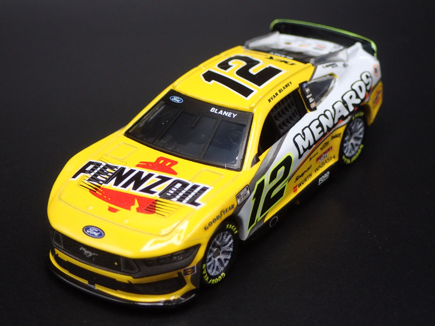 2025 25 FORD MUSTANG #12 RYAN BLANEY MENARDS NASCAR 1:64 SCALE DIECAST MODEL CAR