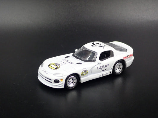 1996-2002 DODGE VIPER GTS MONOPOLY WHITE 1:64 SCALE DIORAMA DIECAST MODEL CAR