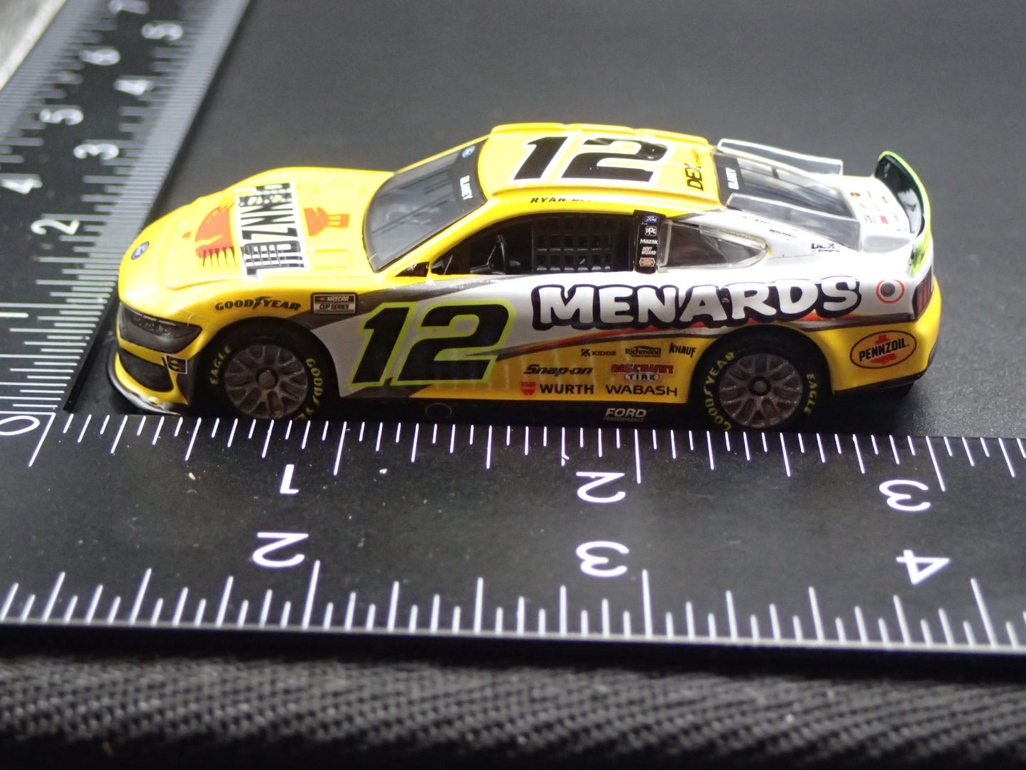 2025 25 FORD MUSTANG #12 RYAN BLANEY MENARDS NASCAR 1:64 SCALE DIECAST MODEL CAR