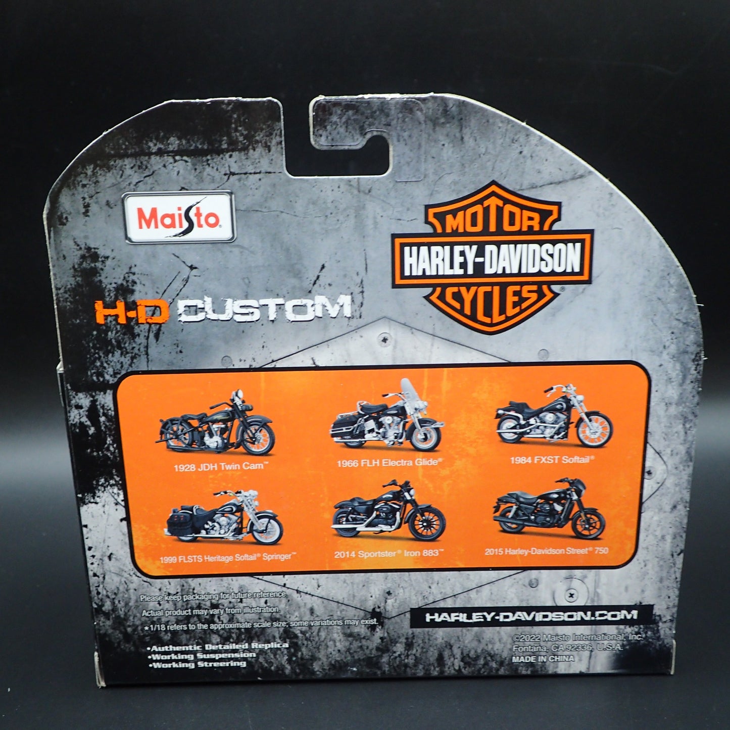 1966 66 FLH ELECTRA GLIDE HARLEY DAVIDSON SERIES 41 1/18 DIECAST MOTORCYCLE BIKE