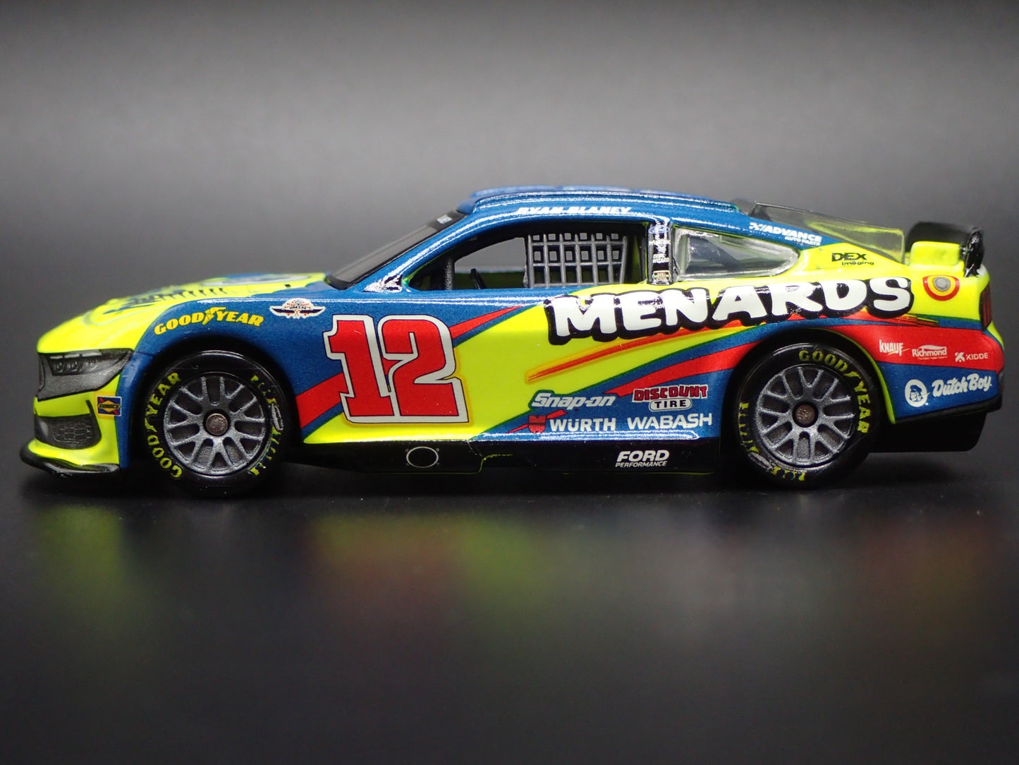2025 25 FORD MUSTANG #12 RYAN BLANEY MENARDS DUTCH NASCAR 1:64 SCALE DIECAST CAR