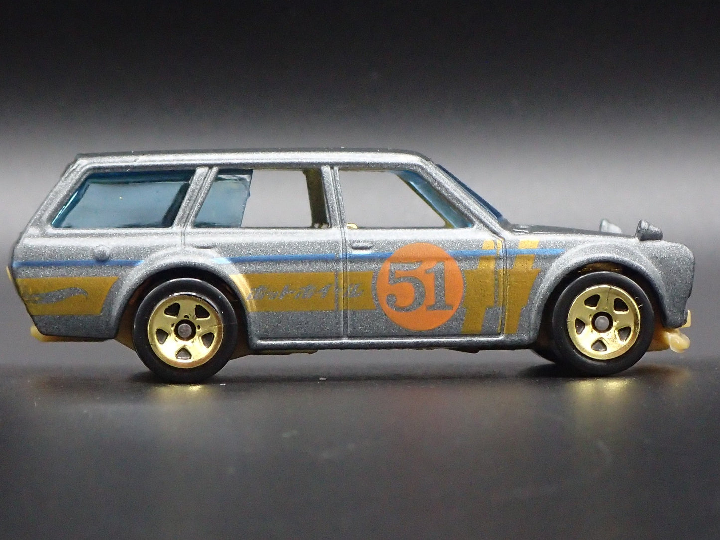 1968-1973 DATSUN 510 STATION WAGON GRAY 1:64 SCALE COLLECTIBLE DIECAST MODEL CAR