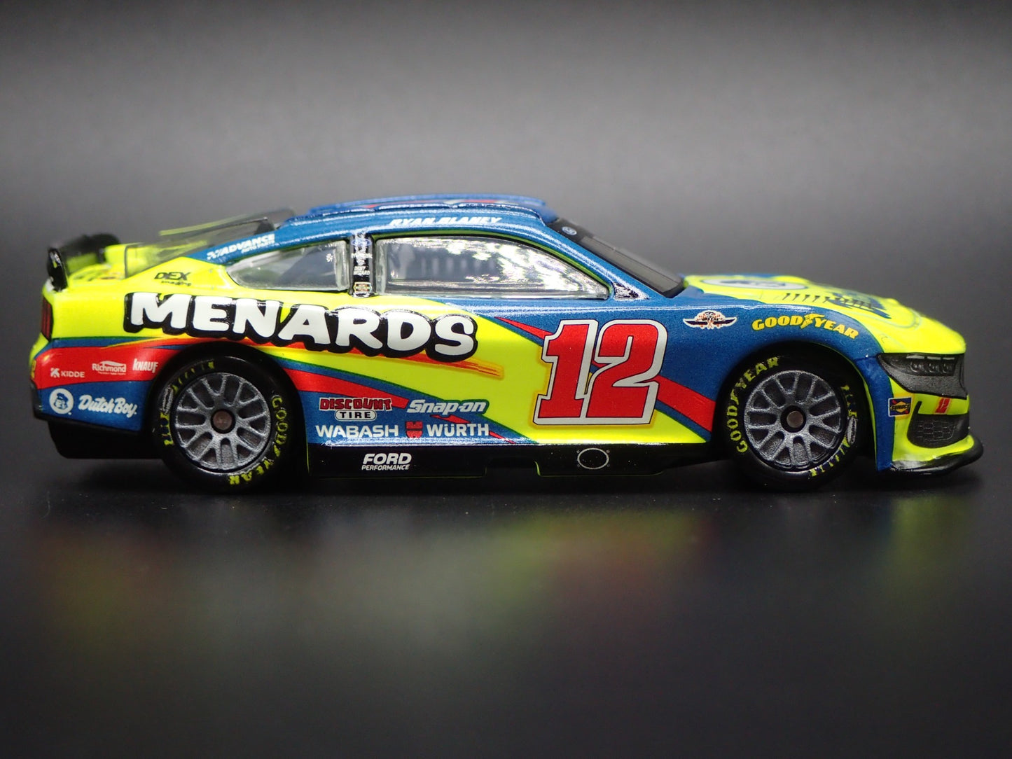 2025 25 FORD MUSTANG #12 RYAN BLANEY MENARDS DUTCH NASCAR 1:64 SCALE DIECAST CAR