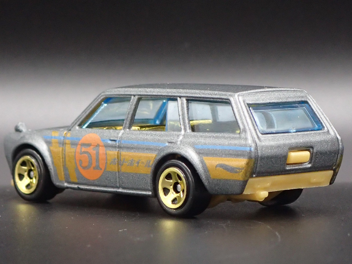 1968-1973 DATSUN 510 STATION WAGON GRAY 1:64 SCALE COLLECTIBLE DIECAST MODEL CAR