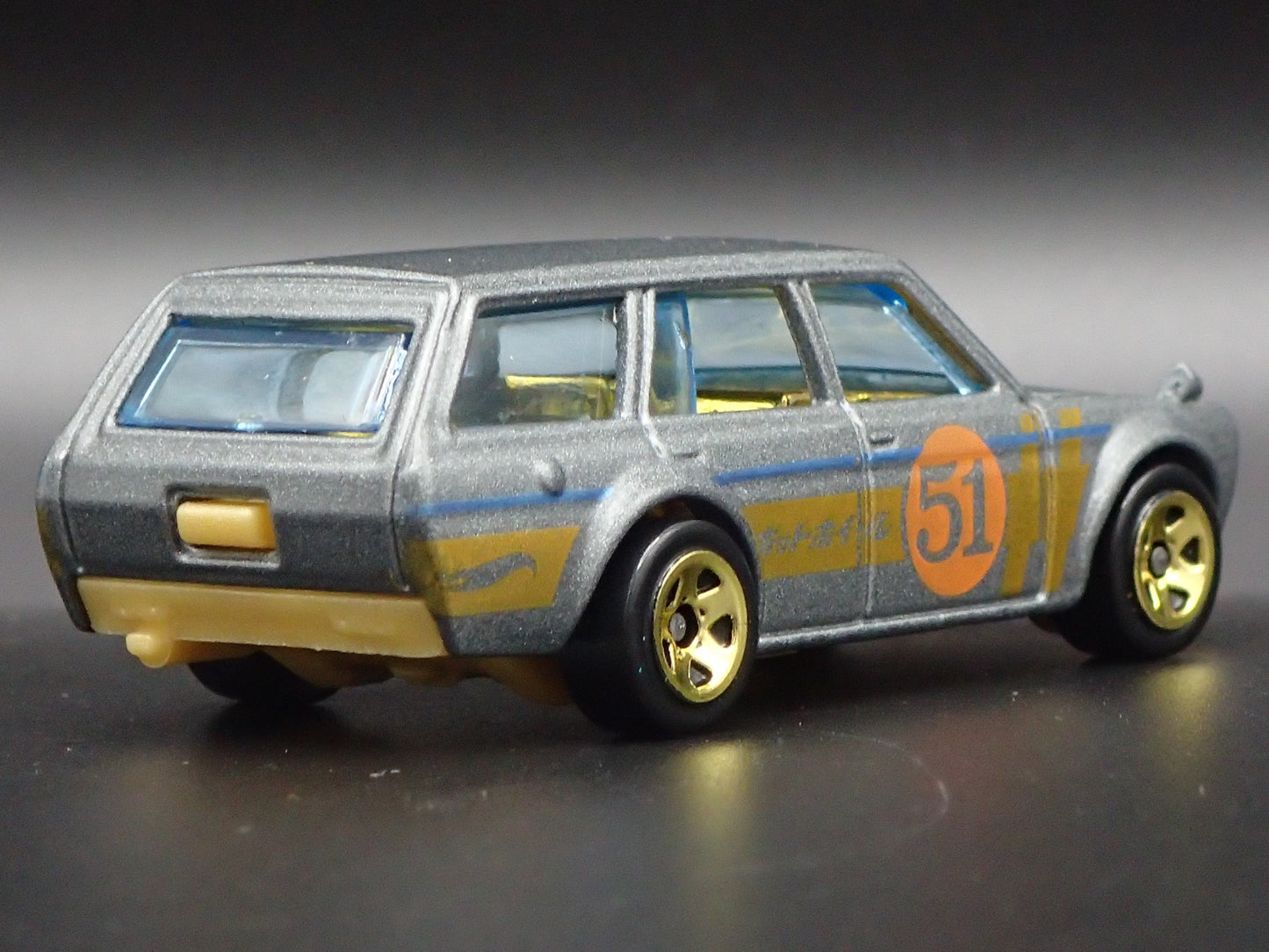 1968-1973 DATSUN 510 STATION WAGON GRAY 1:64 SCALE COLLECTIBLE DIECAST MODEL CAR