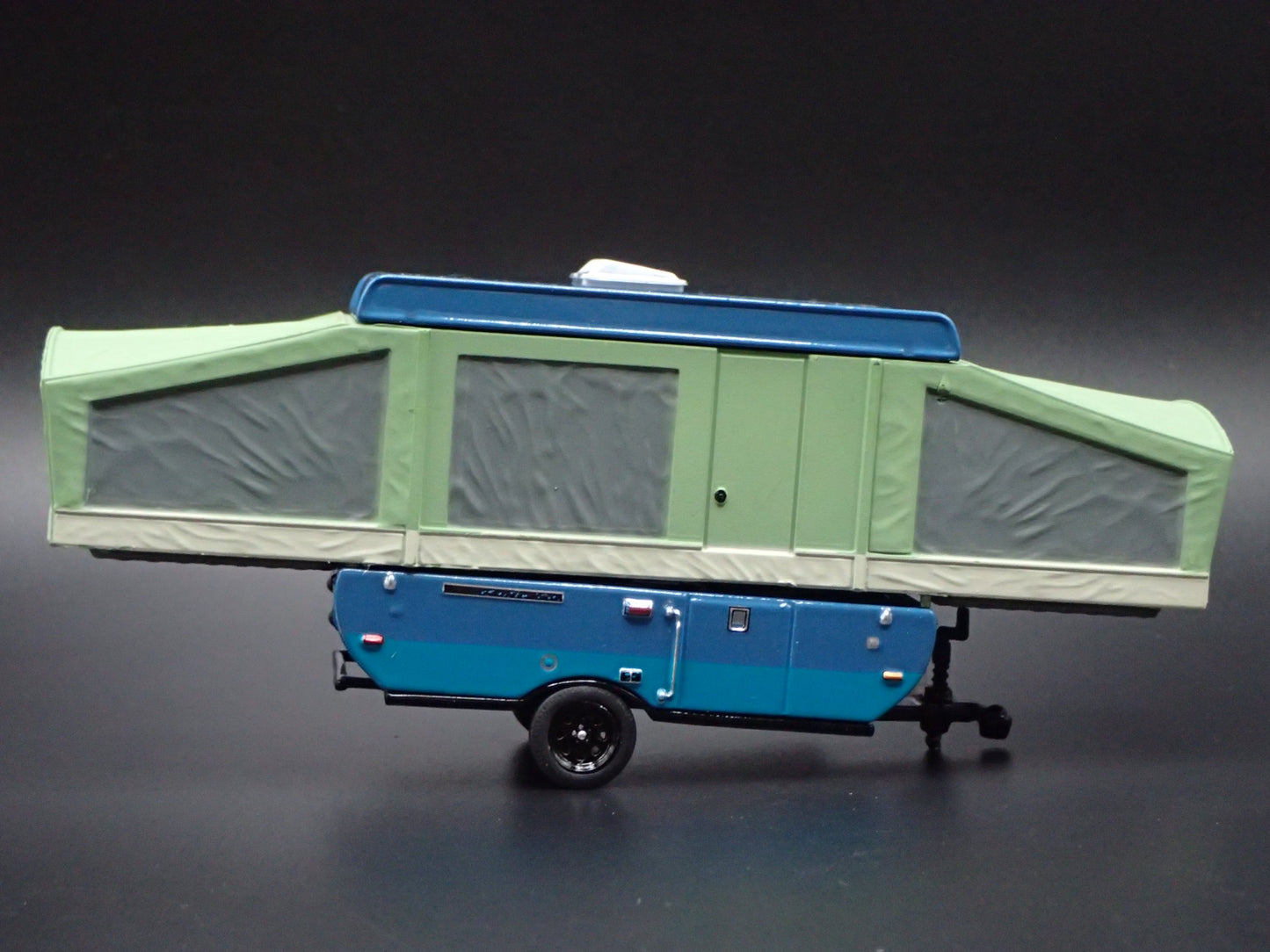 POP-UP CAMPER TRAILER DETAILED INTERIOR 1:64 SCALE DIORAMA DIECAST MODEL CAR